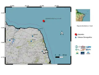 RN registra novo tremor de terra na região de Touros