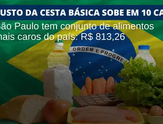 Custo da cesta básica sobe em 10 capitais brasileiras no mês de abril