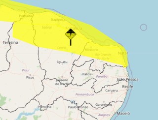 Inmet alerta para chuvas em mais de 100 cidades do RN; veja lista