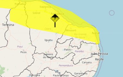 Inmet alerta para chuvas em mais de 100 cidades do RN; veja lista